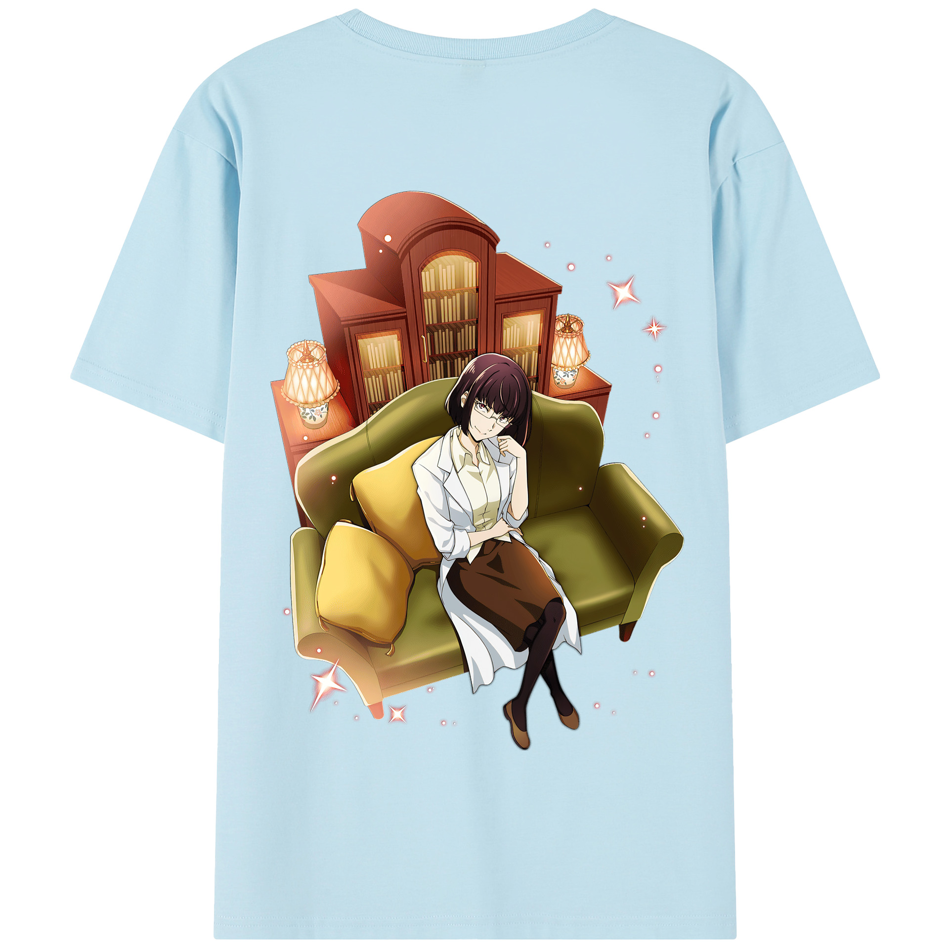 （画像用） 文豪ストレイドッグス Bungo Stray Dogs 綿100％半袖Tシャツ（背面プリント）